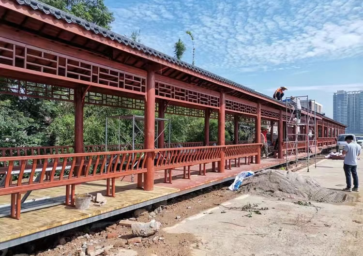 防腐木長(zhǎng)廊