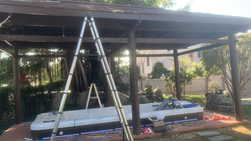 長方形涼亭效果圖片