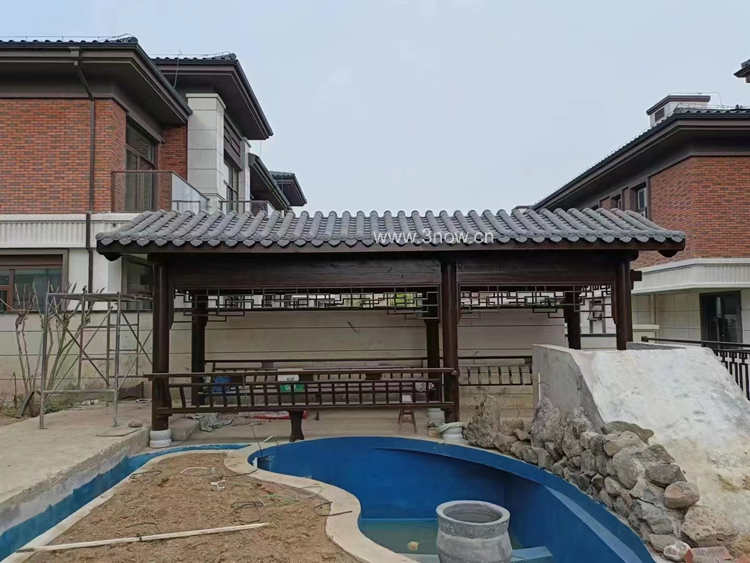 小青瓦古建長廊