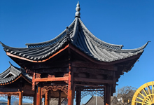 云南庭院休閑亭、防腐木古建涼亭制作廠家