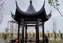 防腐木涼亭用什么瓦,有樹脂瓦、瀝青瓦、小青瓦、琉璃瓦