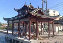 戶外木結構長廊涼亭價格，古建涼亭廠家聯(lián)系方式